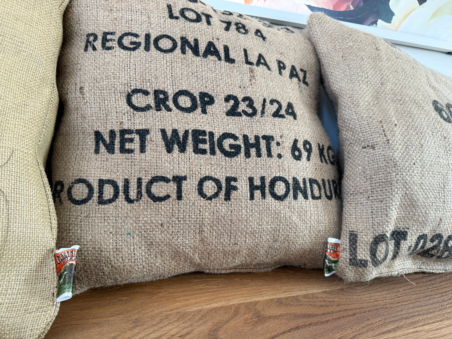 Coffee Sack Scatter Cushion